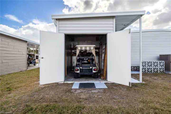 View of outbuilding