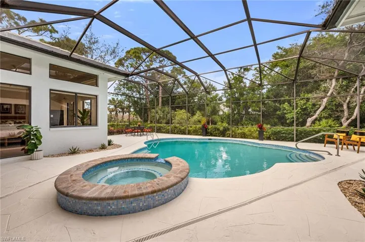 Pool area has been repainted and pool resurfaced along with new tile and coping. Just jump right in!