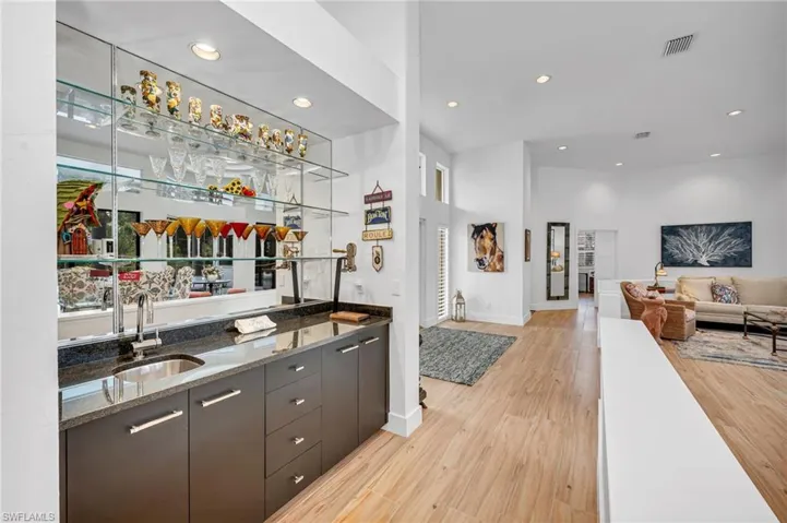 Bar area is great for entertaining and close to Dining room/Living room