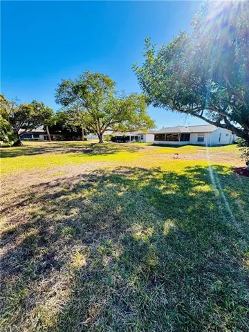 View of grassy yard