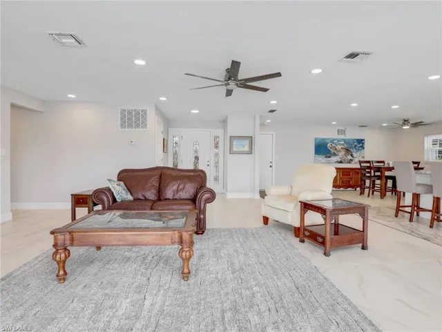 Light and bright open living area