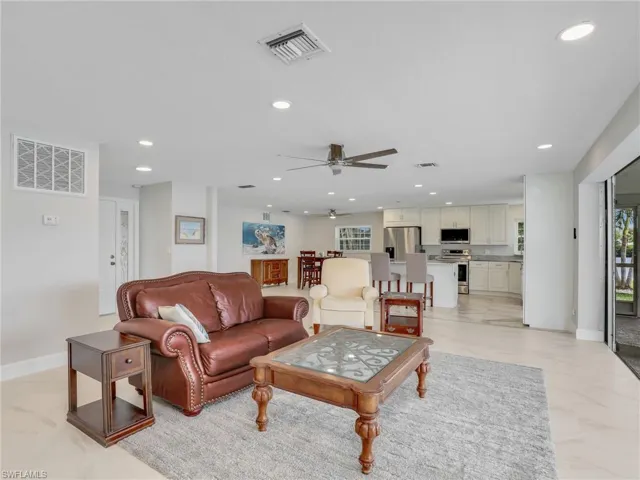 Light and bright open living area