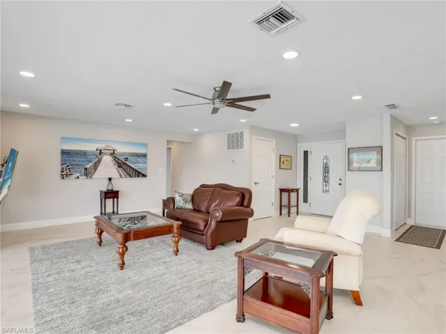 Light and bright open living area