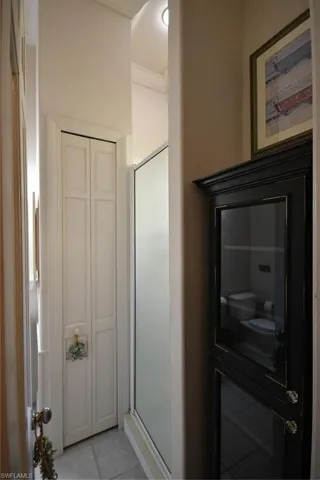 Guest house hallway to bathroom