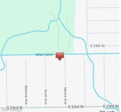 Location Map. Displaying the property's geographic context, including nearby streets and waterways