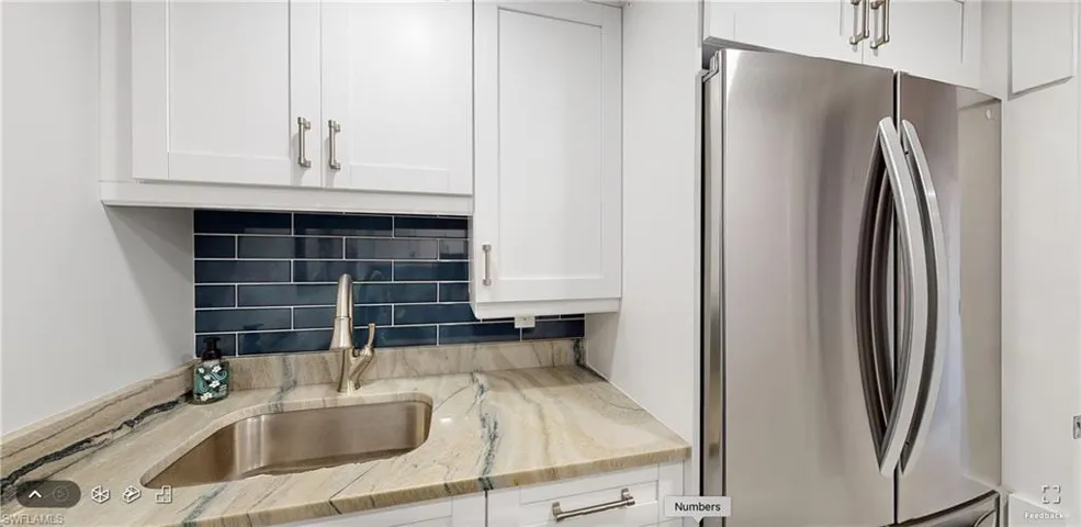 Laundry sink & fridge
