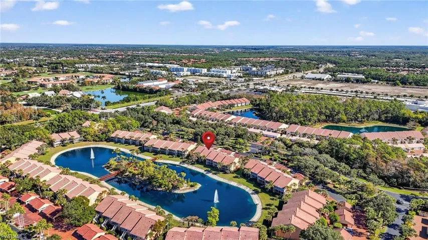Bird's eye view of a large body of water