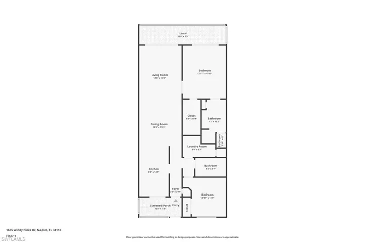 View of floor plan / room layout
