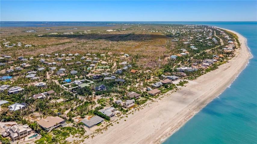 Aerial View Miles of Sandy Beach