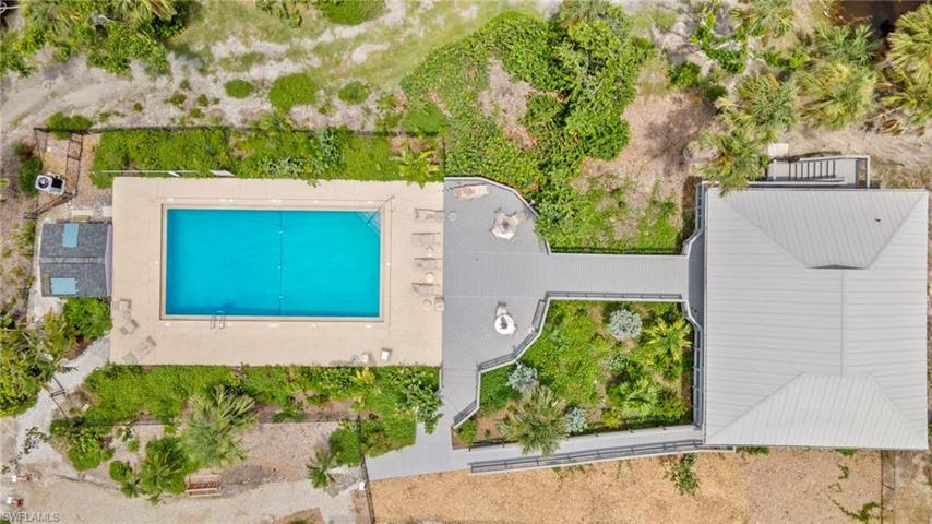 Aerial Overview Community Pool