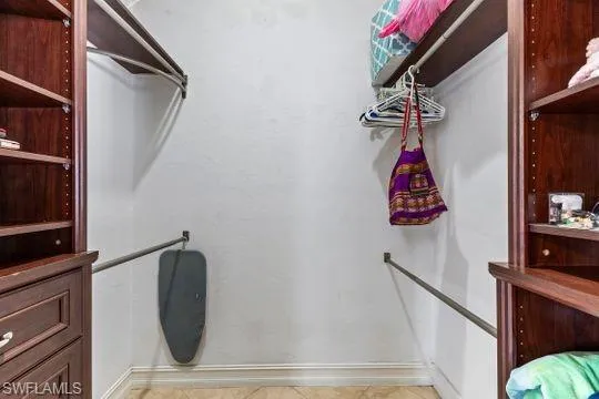 Walk-in closet in Master Bedroom