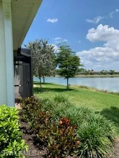 View of yard featuring a water view