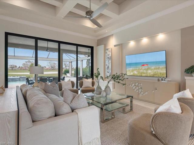 High ceilings with incredible detail create an inviting environment