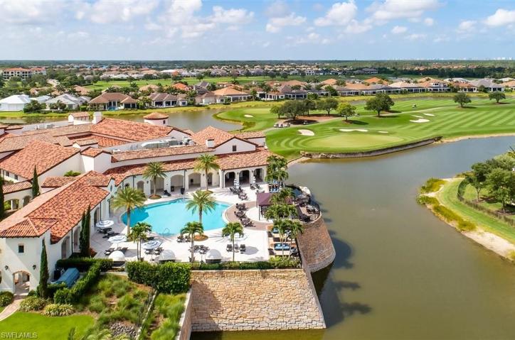 Clubhouse and resort pool area