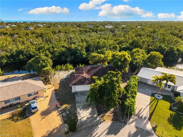 Drone / aerial view of a heavily wooded area