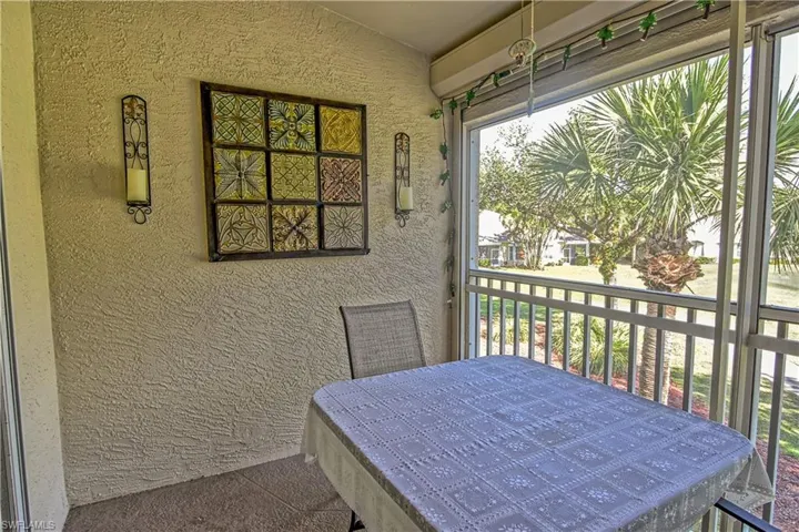 Your lanai features electric hurricane shutters.