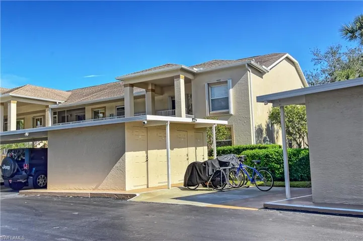 Front of the building with your outdoor storage closet.