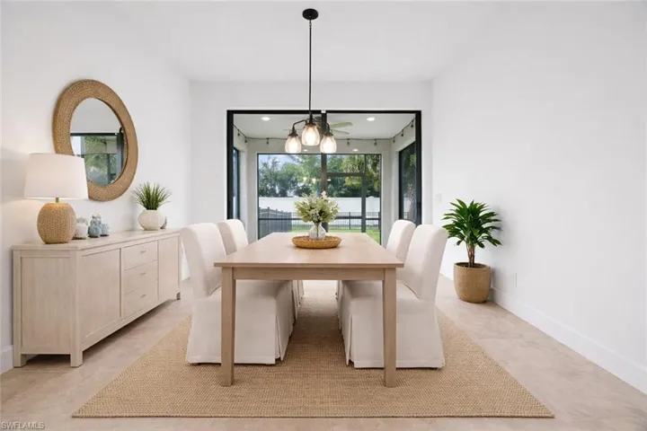 **Virtually Staged Dining Room**