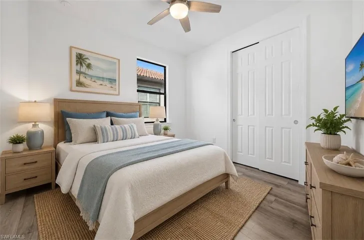 Virtually staged guest bedroom 2