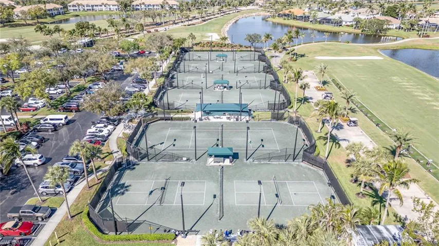 View of golf course and tennis