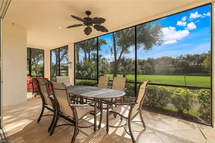Spacious screened lanai