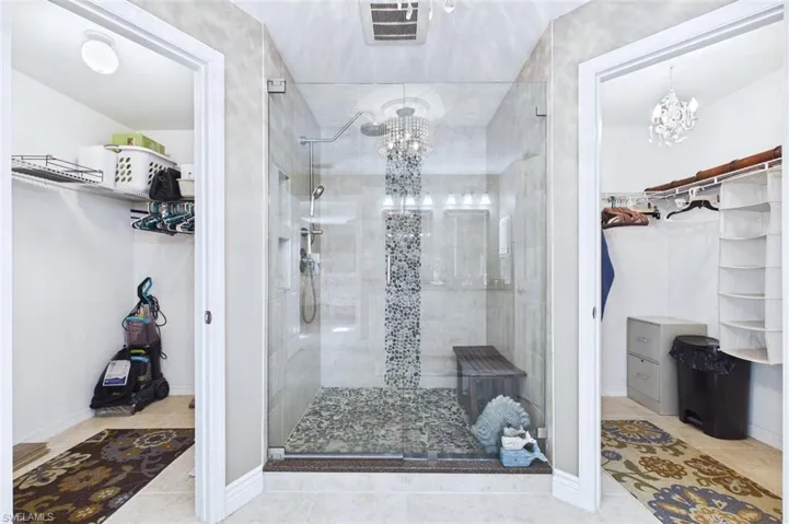 Two walk in closets