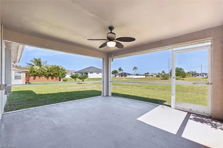 Large patio