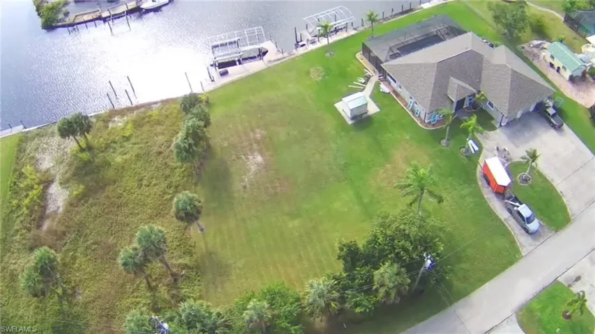Bird's eye view of a large body of water