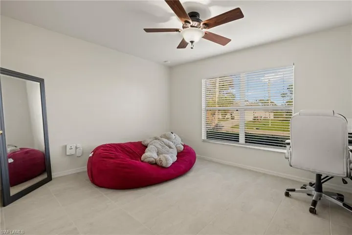 East Bedroom with ceiling fan
