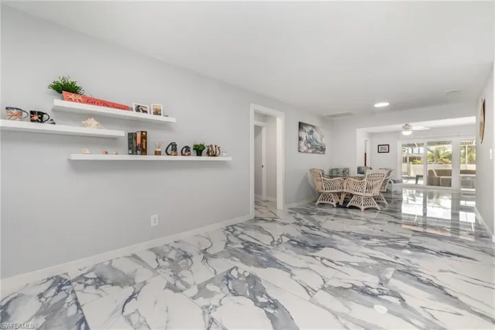 Dining area off of the Living Room