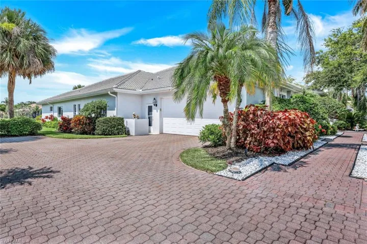 View of home's exterior with a garage