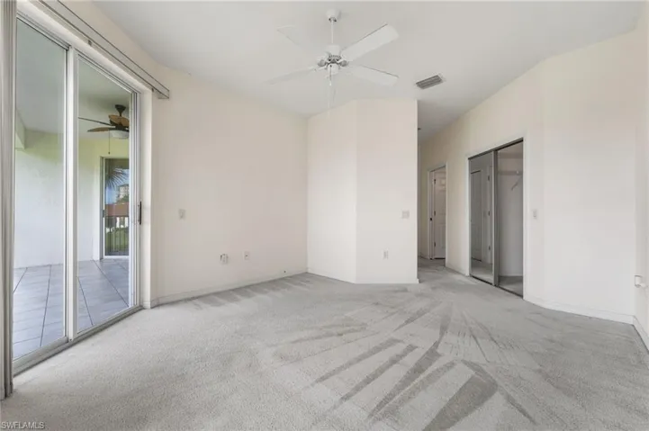Primary bedroom has 2 walk in closets. Access to the lanai.