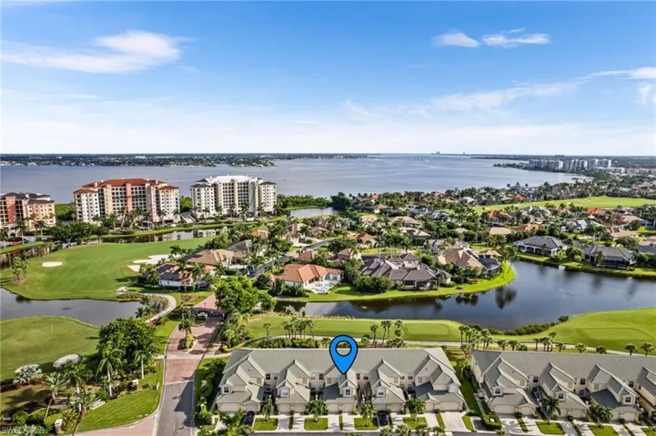 Wonderful location with water views and gold course views!