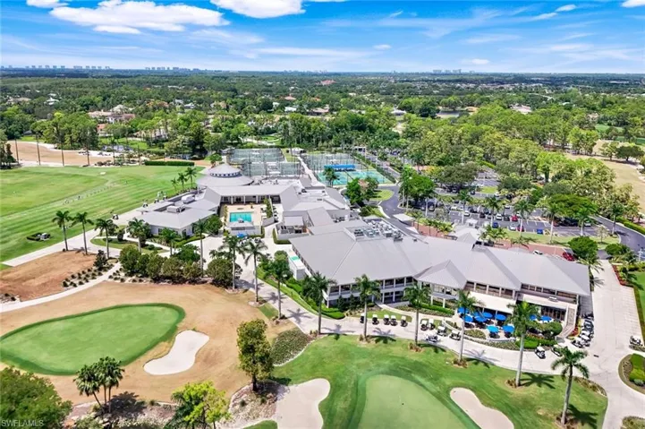 Drone / aerial view of a golf club