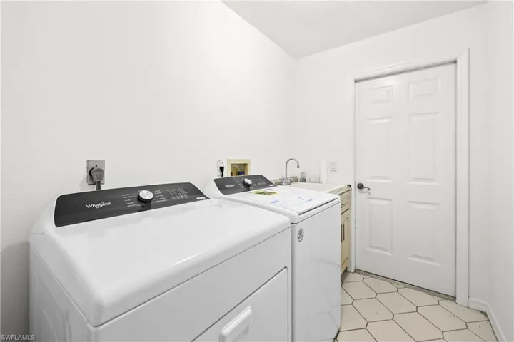 Brand new washer and dryer. Laundry area in the home