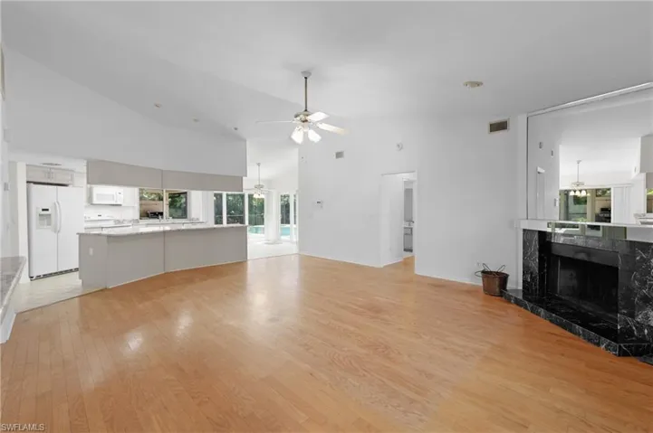Great room and kitchen