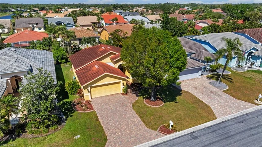 Drone / aerial view with a residential view
