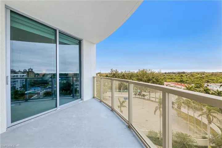 View to left side of balcony