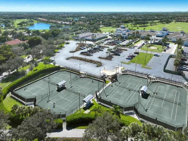 Drone / aerial view of a large body of water