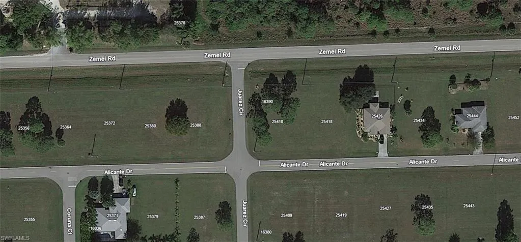 Arial view from Google Maps