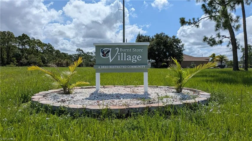 Burnt Store Village Community Sign on NW Corner
