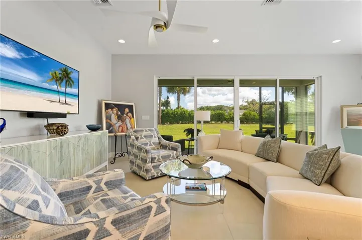 Living Room - Features designer ceiling fan
