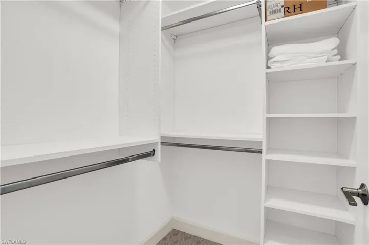 View of spacious closet
