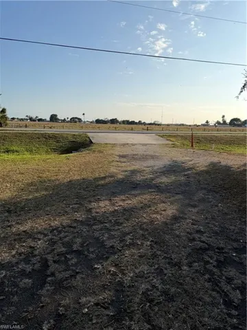 View of yard featuring a view of countryside