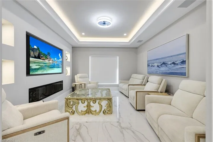Den used as media room