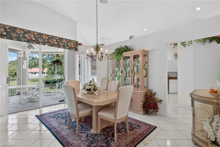 Dining area with non-load bearing wall behind hutch