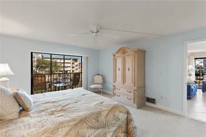 Lanai access from the primary bedroom