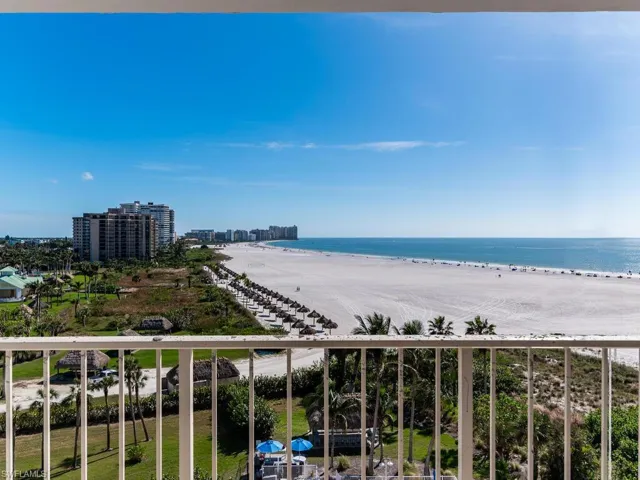 Water view with a beach view
