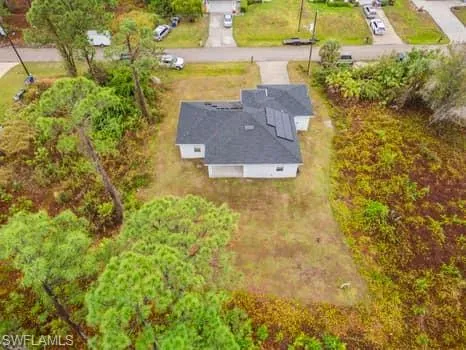 Birds eye view of property