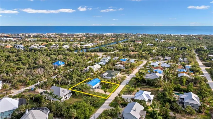 Aerial View Near Beach